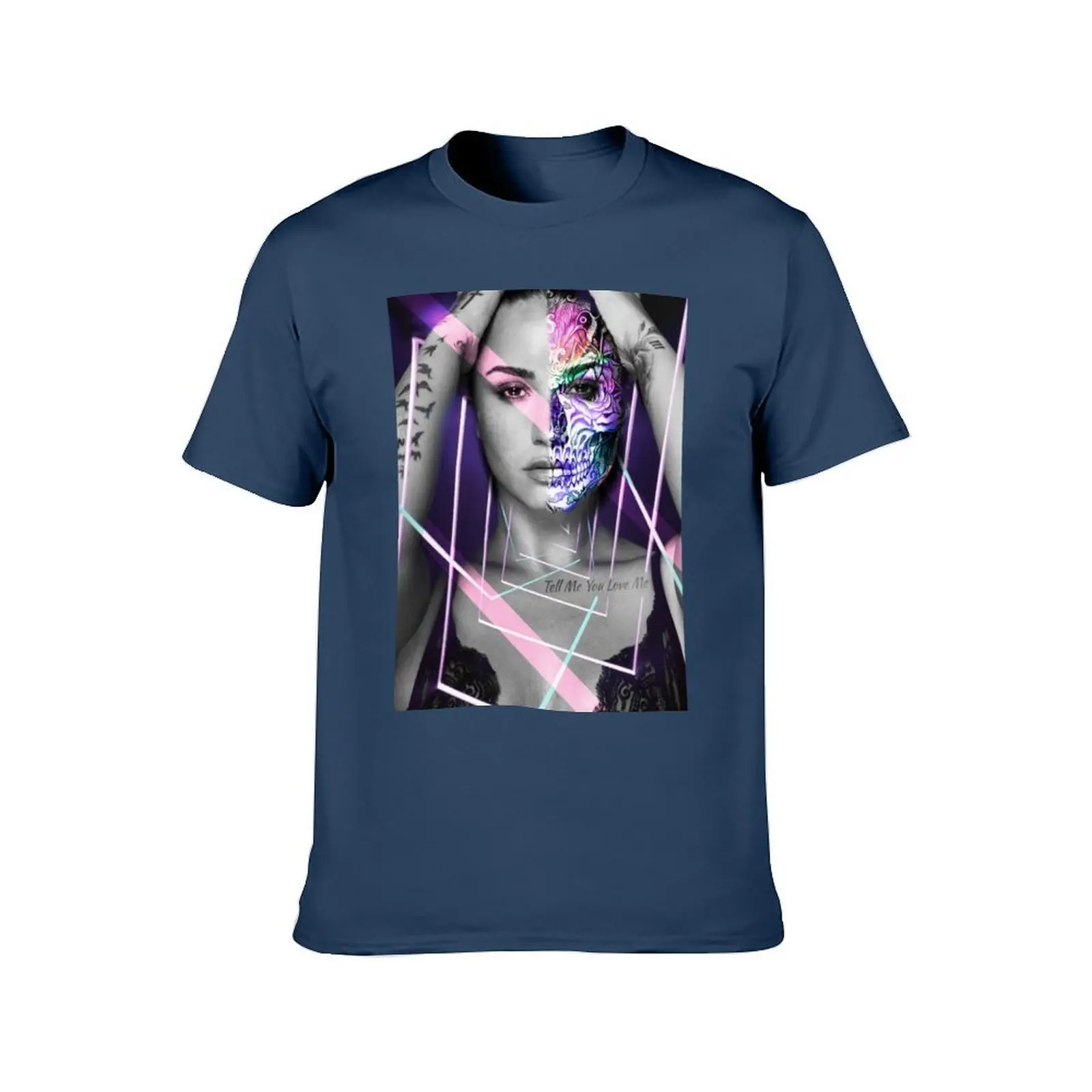 تي شيرت Tell Me You Love Me by ddlovato تي شيرت أنيمي تي شيرت قطني كبير الحجم #2
