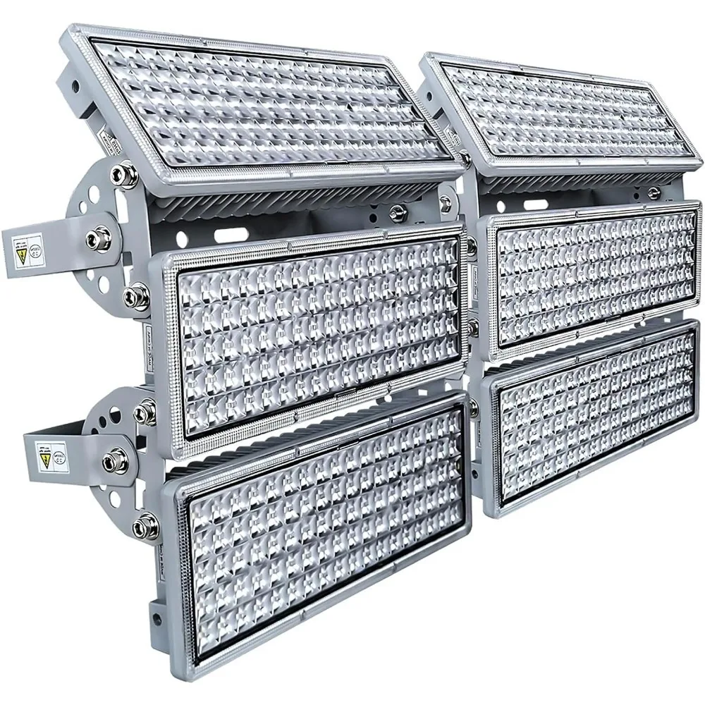 

LED Flood Lights Outdoor 300W Stadium Lights 2 Pack Arena Lights 600 Watt 60000LM 6500K Adjustable