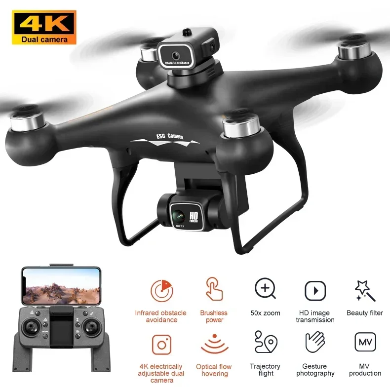 Obstacle Avoidance Drone S116 Fly 15 Mins App Control One Key Return Fpv 4k Hdr Camera Profesional Drones Mini Drone