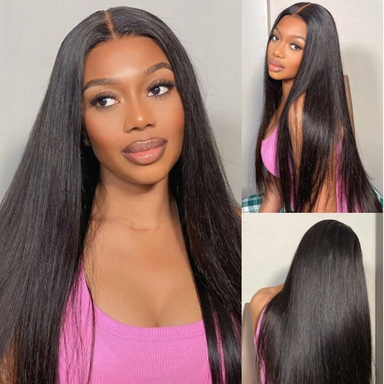 32 Inch 360 Full Lace Wigs Human Hair for Women 200 Density Human Hair 3 Days Delivery