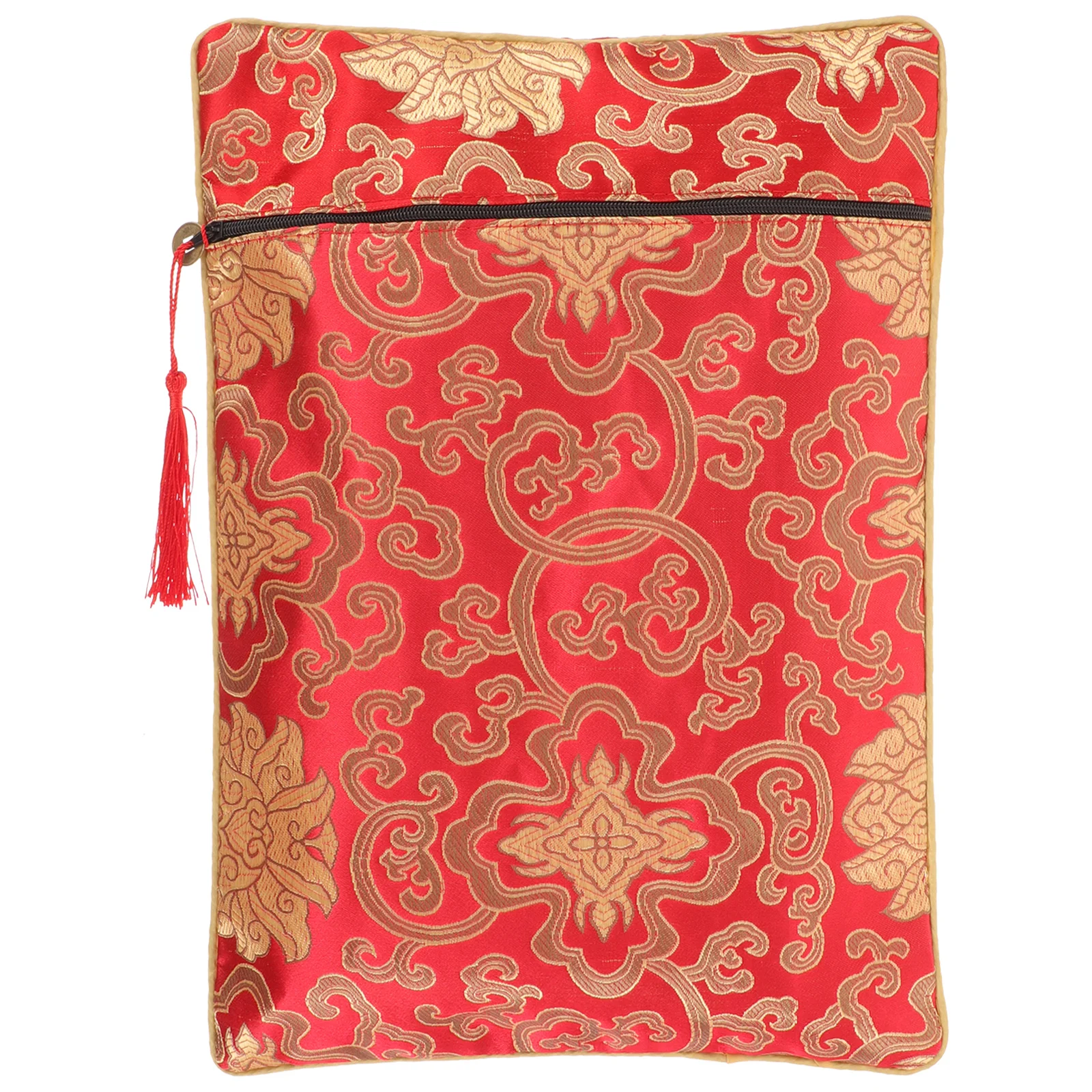 

Brocade Embroidery Bag Premium Cotton Cloth Buddhist Scripture Wrapping Pouch Retro Zen Style Small Lightweight Travel Storage