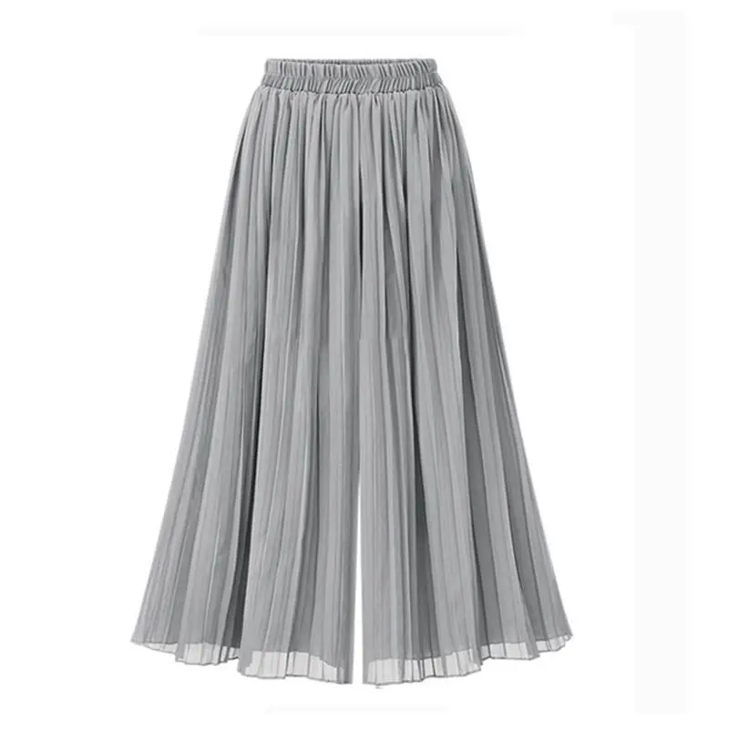 

Spring Summer Literary Retro Solid Pleated Trousers Women's Thin Comfortable Linen Loose Harem Pants Loose Chiffon Pants S866