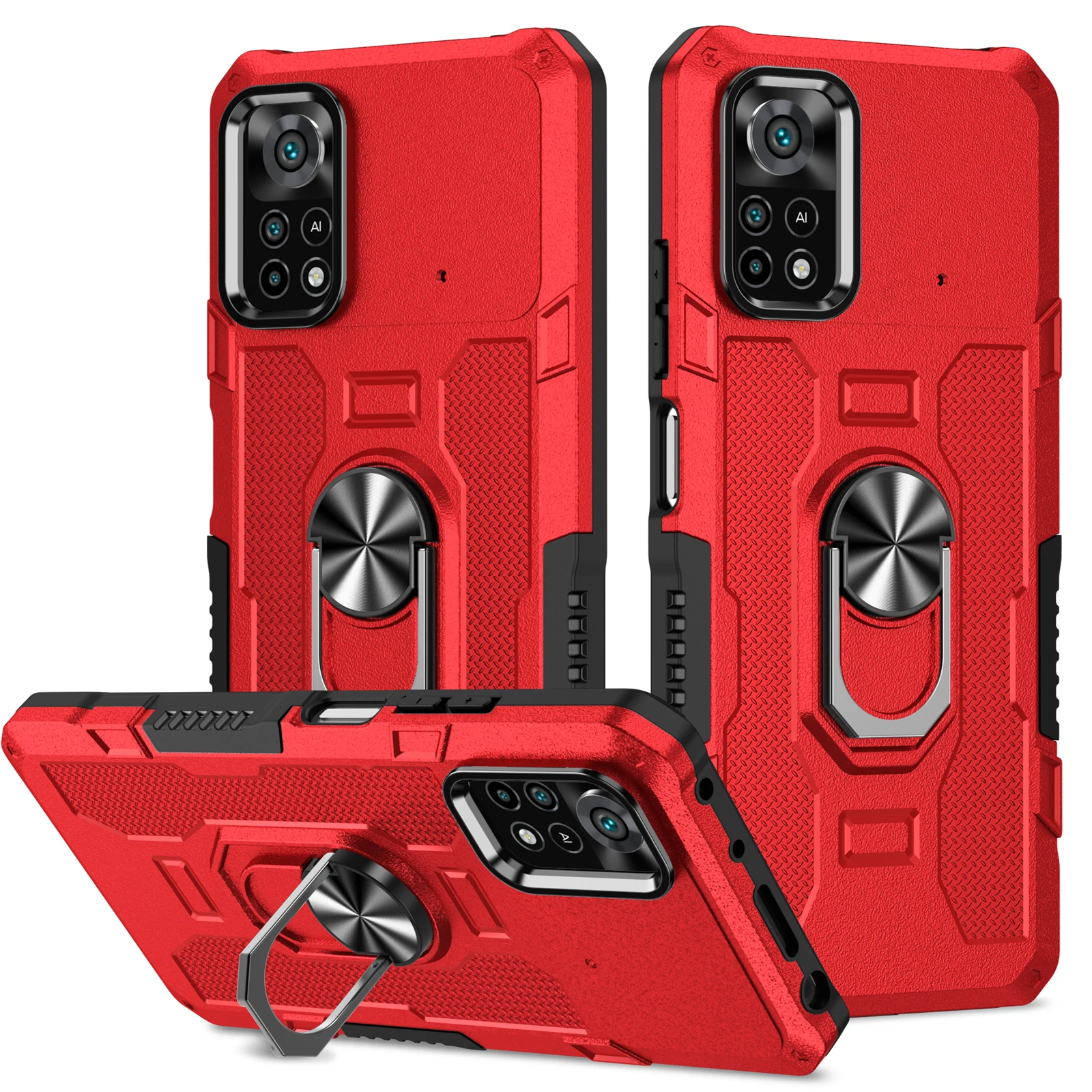 Shockproof For XiaoMi 10T 10TPro 10lite 10 lite5G 10 lite GNE POCO M3 X3 X3NFC X3PRO X4 PRO 5G With Ring Magnetic Dustproof Case