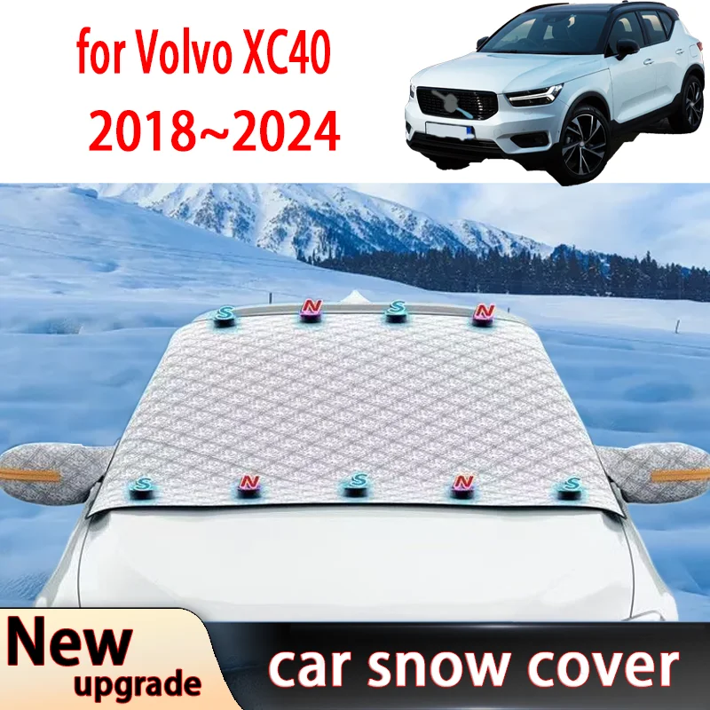 

Car Snow Shield Shade for Volvo XC40 2018-2024 Outdoor Winter Front Windshield Window Freeze Frost Cover Sunshade Sunshade