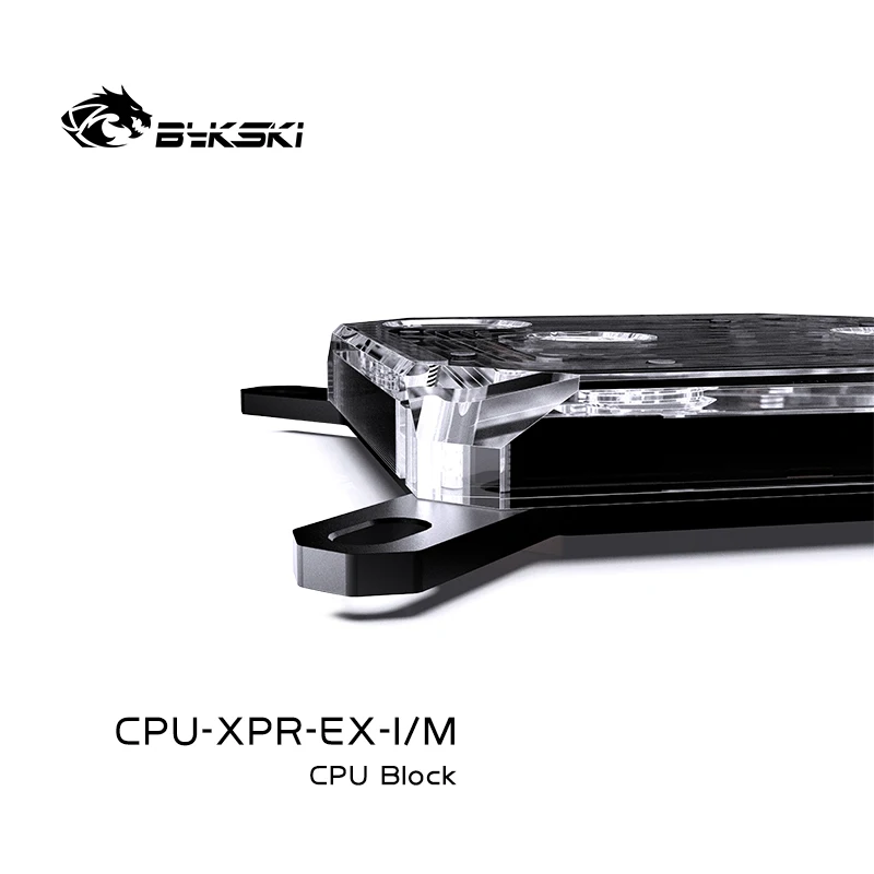 Bykski akrylowy blok wodny procesora dla INTEL LGA1700/1800/115X/AMD Ryzen 9 AM5 AM4 0.08mm mikrokanalowy radiator chłodnicy wodnej