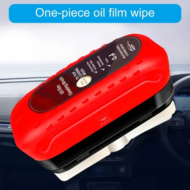 Automotive Window Glass Oil Film Remover Cleaner Applicator Reduce Rain Adhesion Quick Clean for Rainy Days Safe Driving