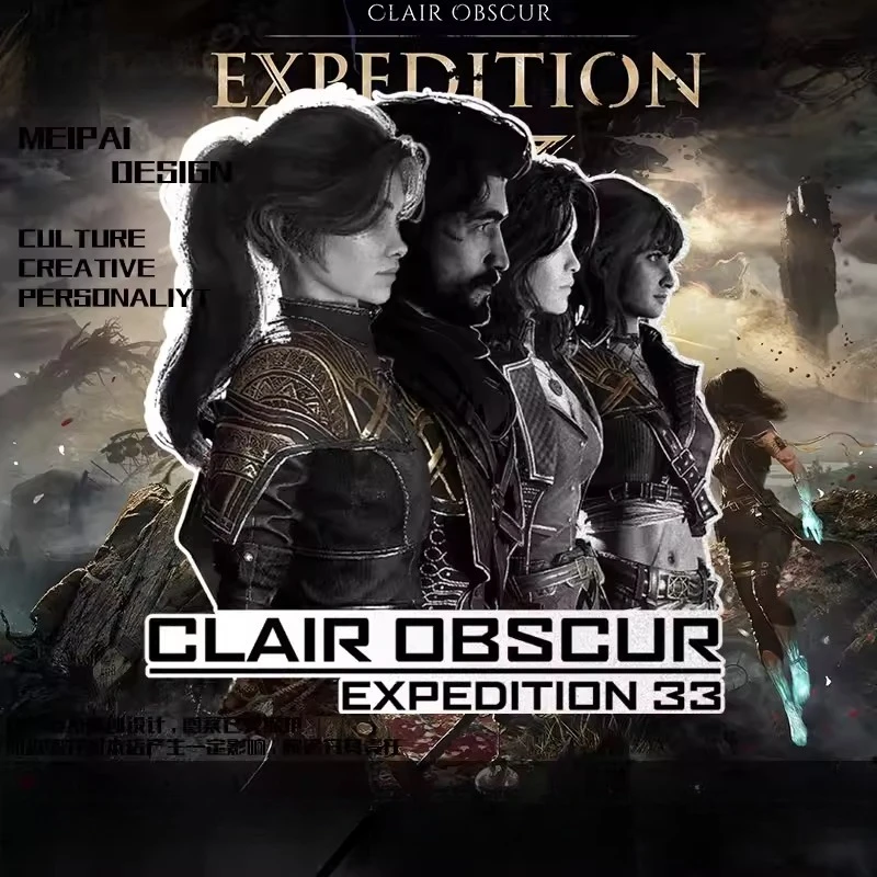 

Light and Shadow 33rd Expeditionary Force Reflective Stickers Game Peripheral Vinyl Decals for Car Laptop Phone Gaming Fans Gift