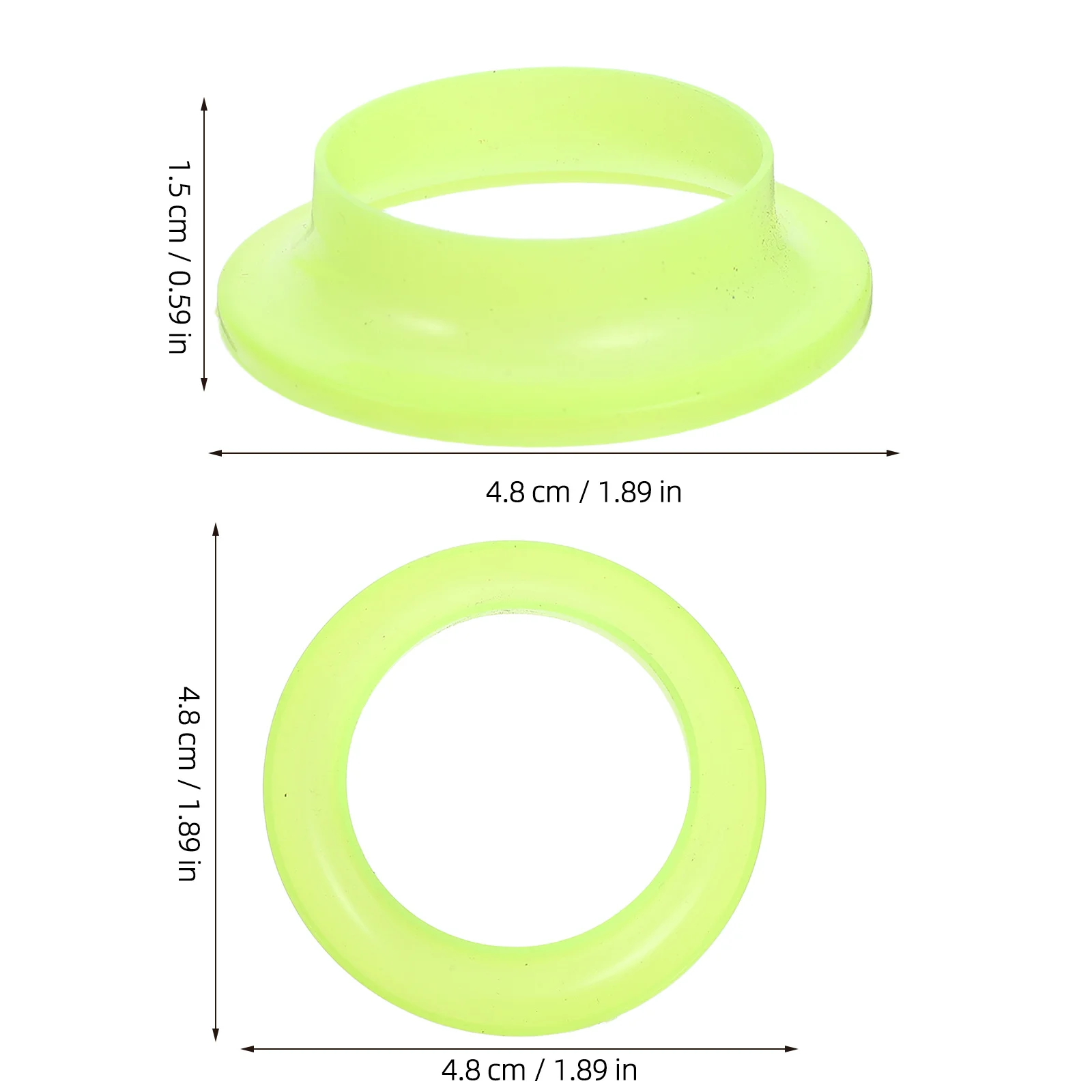 100Pcs Glow in The Extinguisher Rings Luminous Safety Markers for Emergency Visibility Replacement Extinguisher