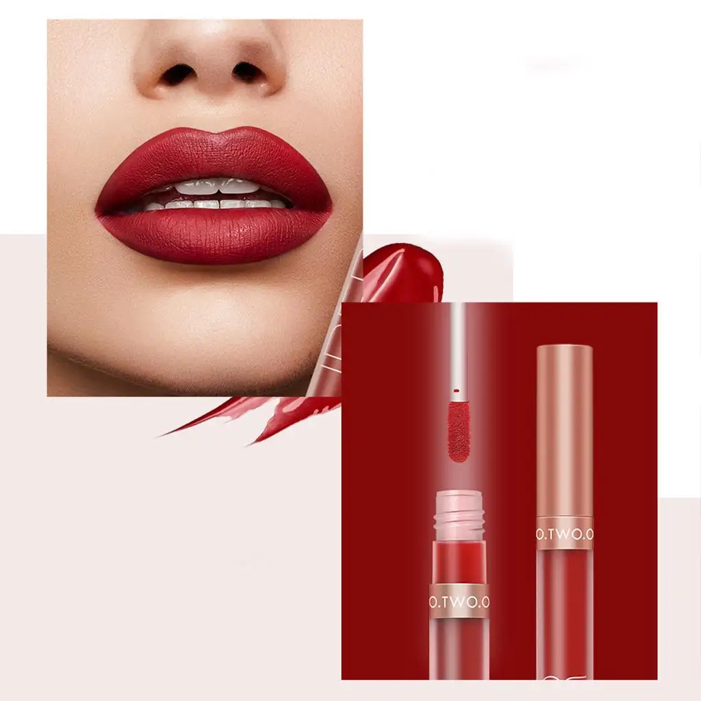 Matte Lipstick Waterproof Velvet Nude Color Lip Gloss for Lips Lasting Makeup for Office or Parties