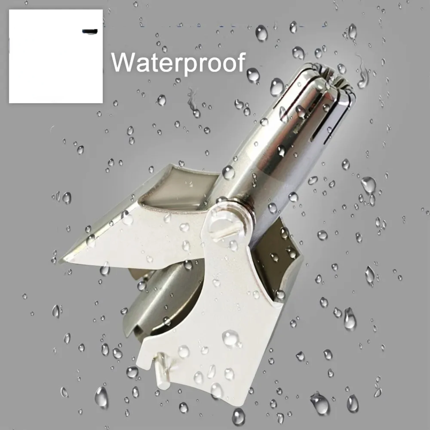 أداة تشذيب شعر الأنف اليدوية من الفولاذ المقاوم للصدأ ، أداة العناية بدون جهد لإزالة الشعر على نحو سلس ودقيق ، أداة ضبط مدمجة