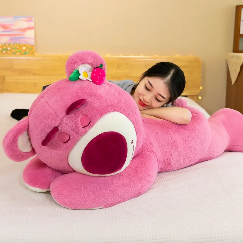 90 centimetri Anime Toy Story Lots-o-Huggin Orso Peluche Kawaii Sdraiato Dormire Lotso Orso Peluche Morbido Peluche Bambola Cuscino Regalo Di Compleanno