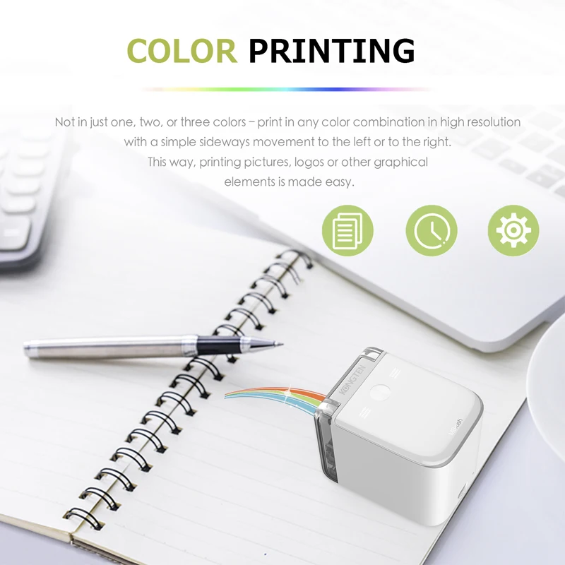 Smallest Mobile Color Portable Online Mini Color Printpen Edible Ink Food Print Hand Held Inkjet Printer