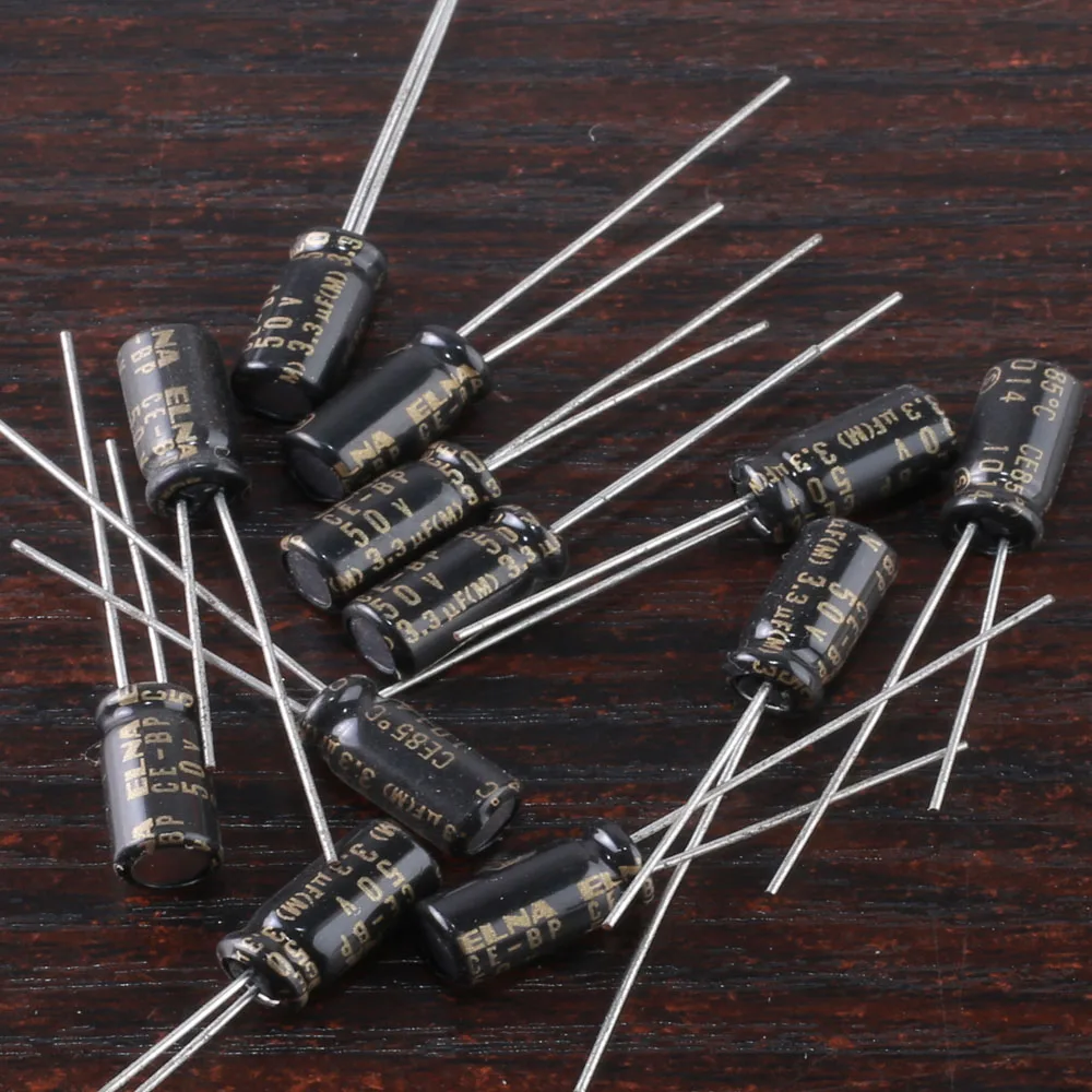 10PCS Elna Capacitors RBD 3.3uf 50V Audio Series Bi Polar Capacitors