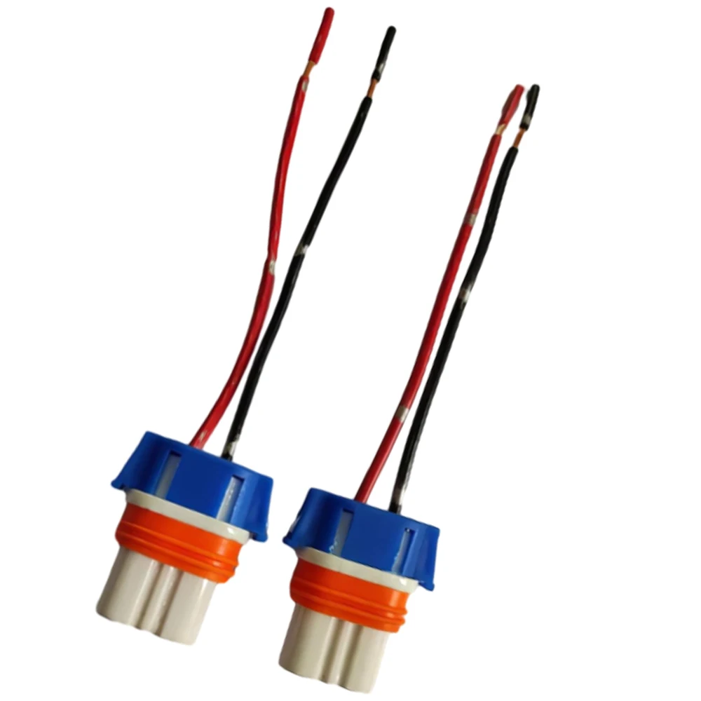 Suitable For most cars, SUVs, vans, and trucks for 12 V or 24 V engine systems 2pc HB3 Connectors Matching Wires Ceramic Plastic