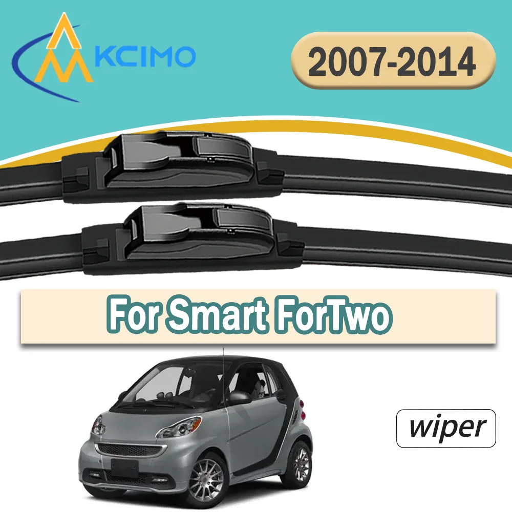 

Durable Rustproof Beam Wiper Blade For Smart ForTwo W451 Coupe 2007-2014 2Pcs Front Windscreen No Noise Car Replacement Wipers