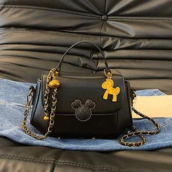 Disney's New Cartoon Mickey Mouse Lady Handbag Large-capacity Multi-function  Fashion All-match brand One-shoulder Messenger Bag