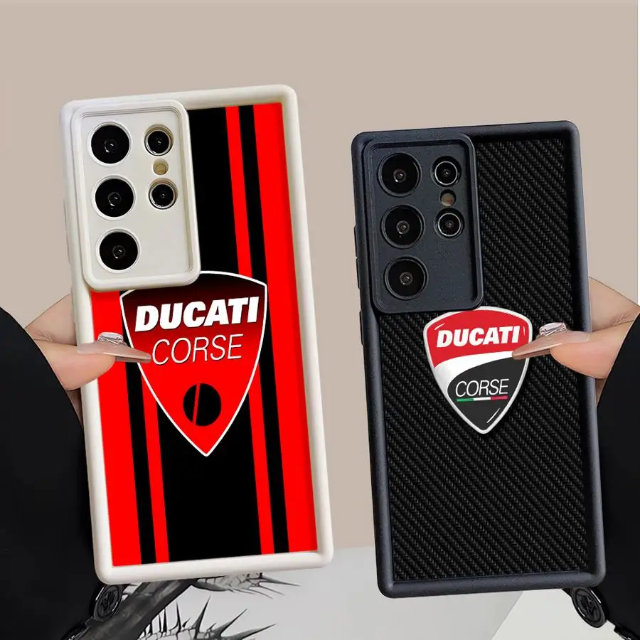

Чехол для Samsung Galaxy S25 Edge S20FE S22 S24Ultra S24 Plus S21 S25 Ultra S23 FE, чехол для телефона с рисунком гоночного мотоцикла D-Ducati