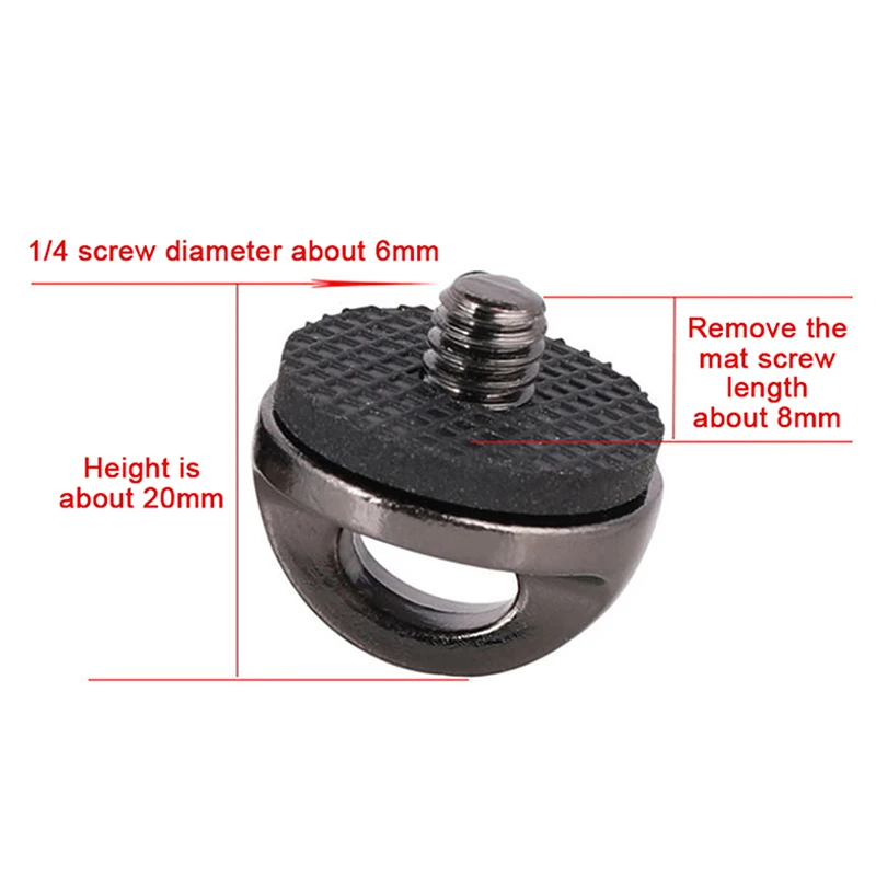 SLR Camera 1/4" Screw Connection Adapter Shoulder Strap Safety Fast Hand Ring