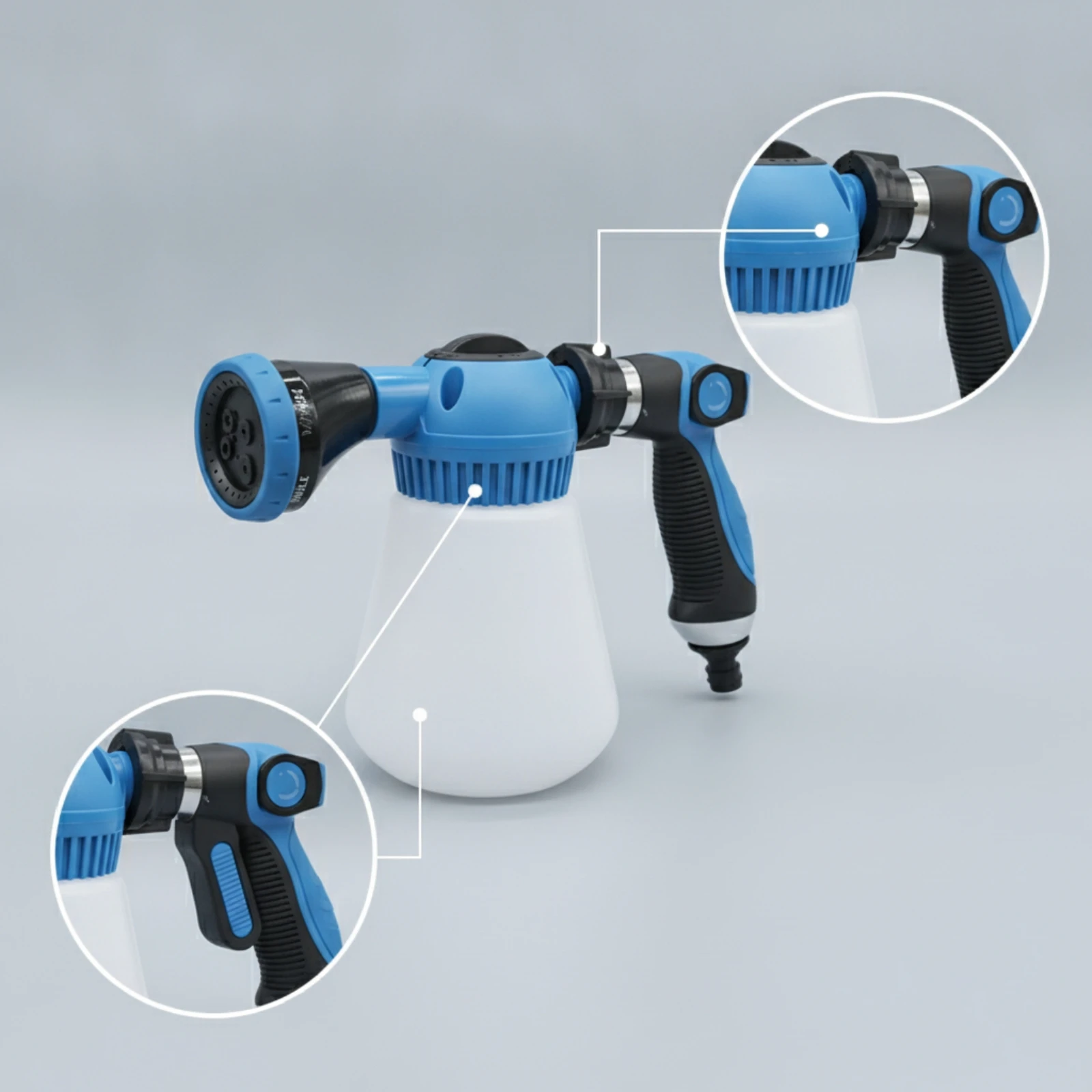Foam Adjustable Foam Sprayer with Reservoir Car Wash Kit Handheld Simple for Homeowners, Driveway Cleaning