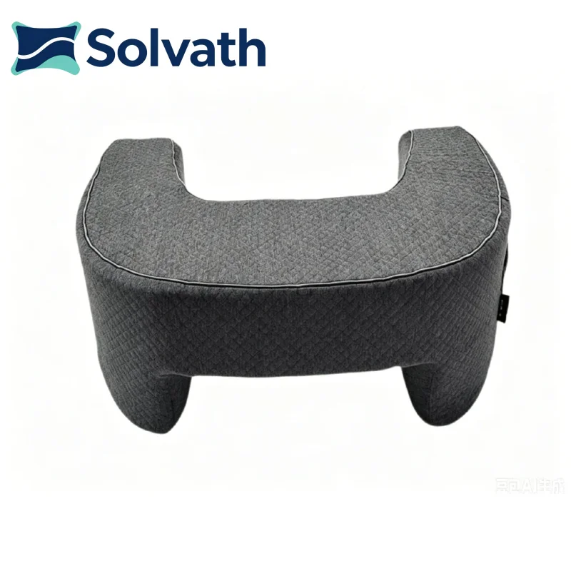 Solvath High Density Sponge Sofa Armrest Laptop Desk Pillow with Storage Pocket Reading Working Support Cushion