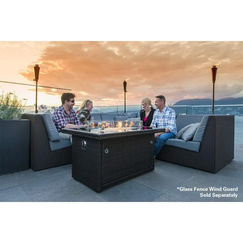 Series 403-Espresso Brown Fire Table, Espresso Brown/50,000 BTU