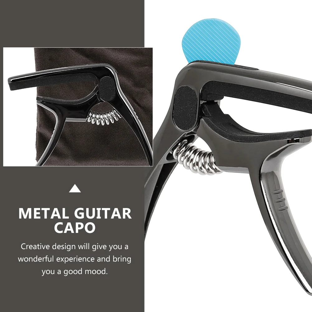 

Capo Lightweight Durable Universal Deformation-resistant Guitar Accessory Multi-function Metal Steel Instrument Unique Shape