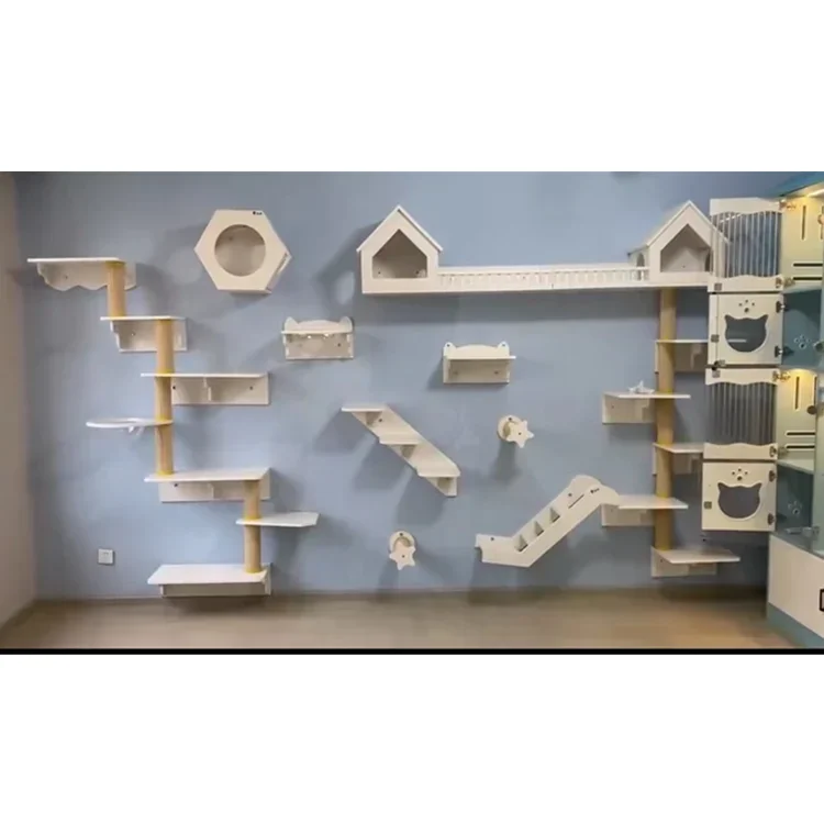 

Home Luxurious Cathousehold Climbing mounted wall Cat toys kitten toys Cat playground Cat wall Steps