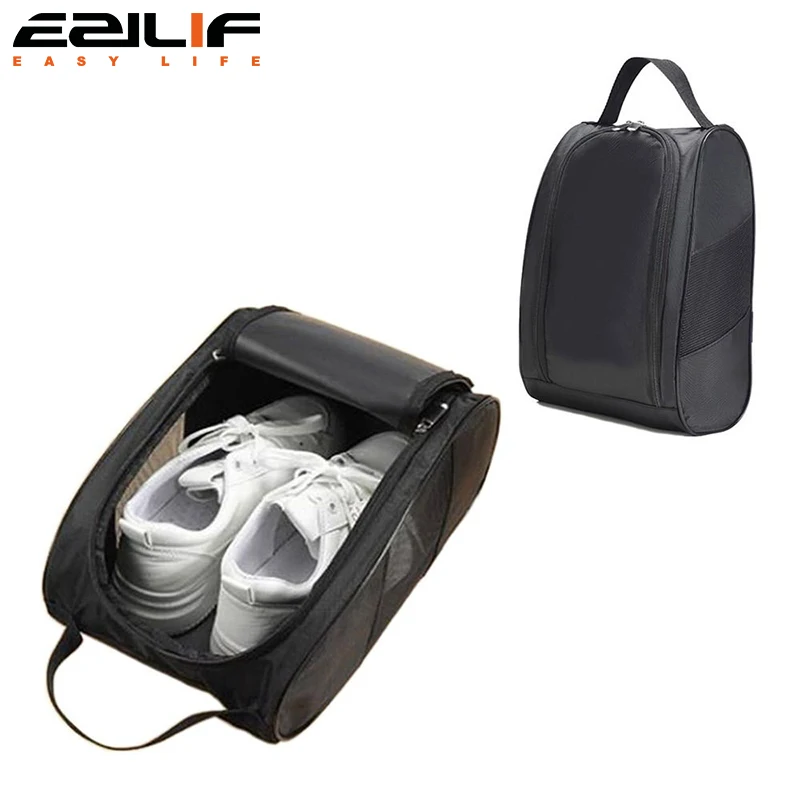 Portable Golf Shoe Bag Oxford Cloth Shoe Carrier Bags Breathable Lightweight Golf Handbag Dustproof Football Tennis Shoe Bag