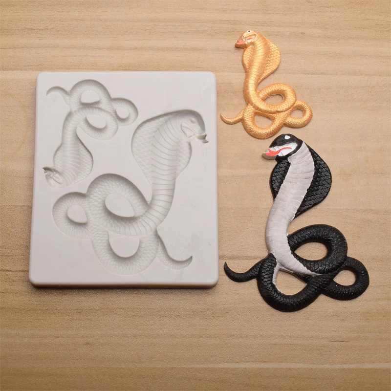 3D Snake Shape Silicone Molds For Baking DIY Kitchen Pastry Cake Fondant Resin Mould Dessert Chocolate Decoration