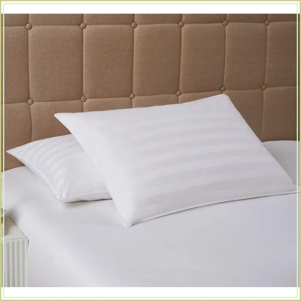 Extra Thin Flat Soft Pillow for Stomach Sleepers, Hypoallergenic King Size
