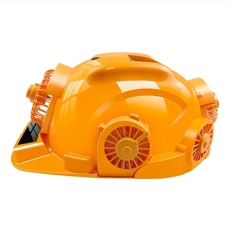 

Solar hard hat with fan Built-in air conditioner Refrigeration construction site Summer sun protection Cooling helmet