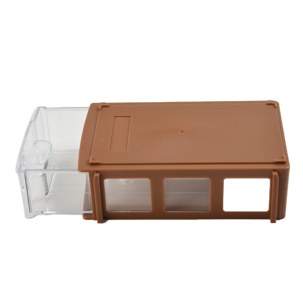 Stackable Storage Box Blue/grey/brown/yellow Tool Boxes 140*90*40mm 1PC Hardware Parts PE Stackable 80 Degree Celsius