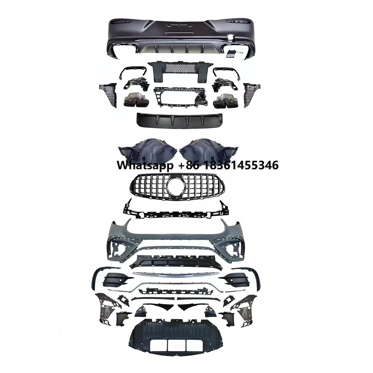 

For C254 X254 GLC COUPE 2024- Alteration to GLC63 Style. ForNew Design Bumpers Bodykit