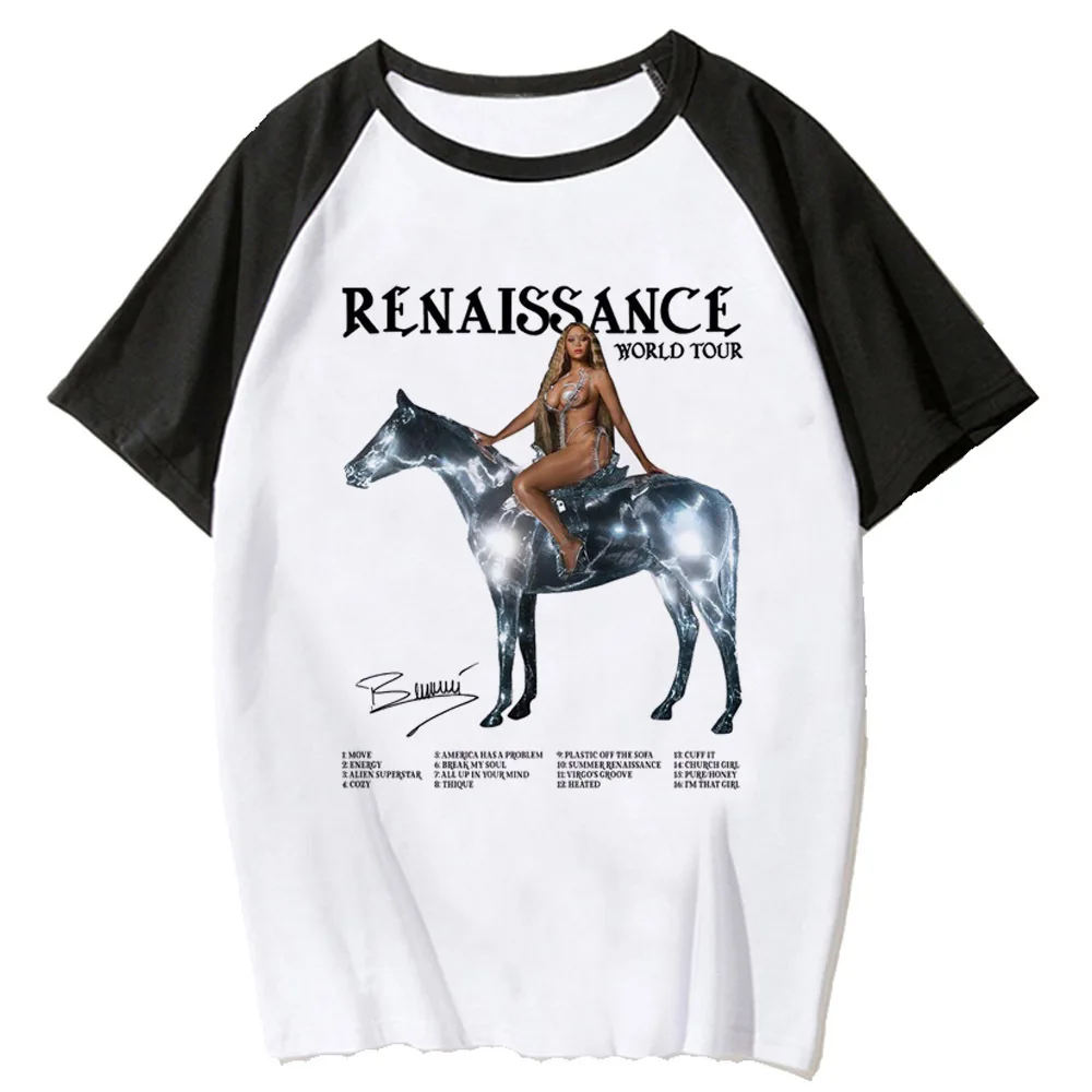 Beyonce tshirt women harajuku top female 2000s streetwear Japanese clothes