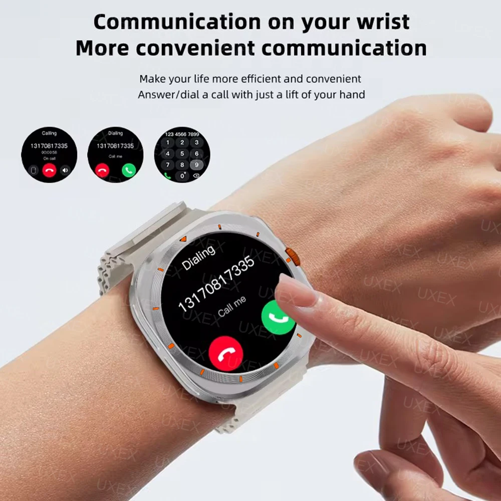 2025 Новые роскошные часы для мужчин и женщин 1,52 дюйма HD Bluetooth-будильник с вызовом Мультиспортивные многофункциональные часы с узором