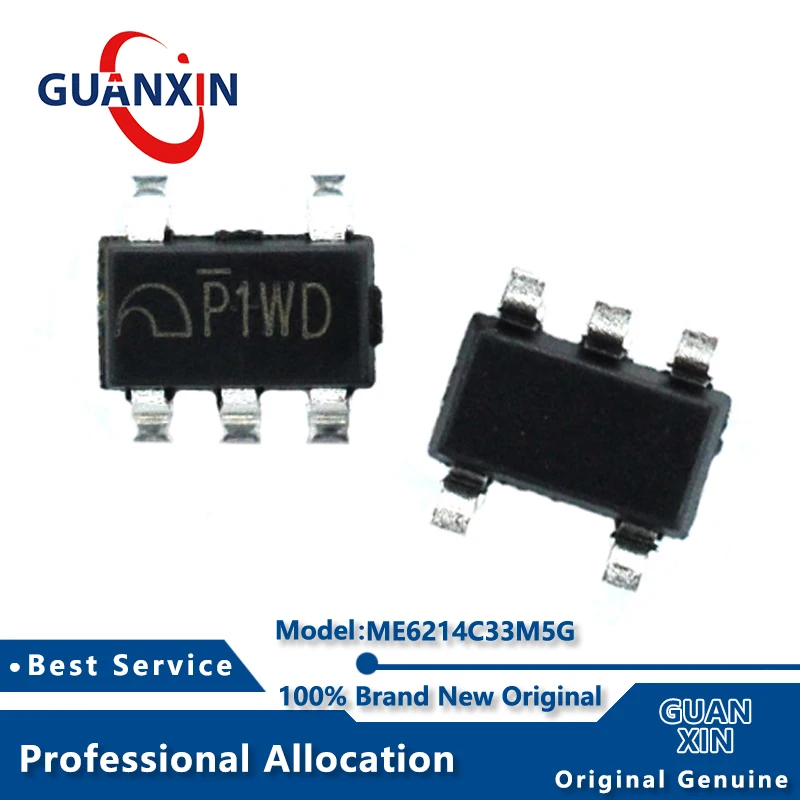 

100% New ME6214C33M5G SOT23-5 Marking P1** ME6214C33 ME6214C33M5