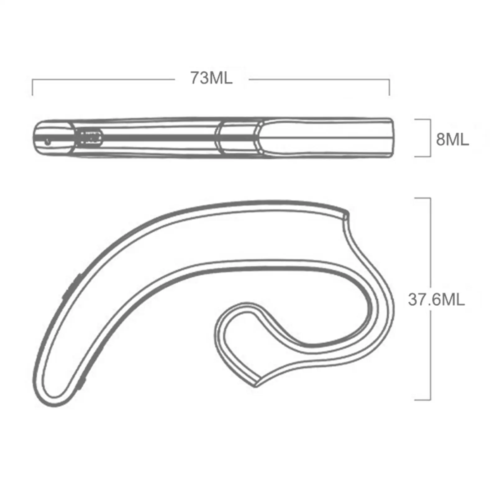 무선 블루투스 이어폰, IPX6 방수 스포츠 헤드폰