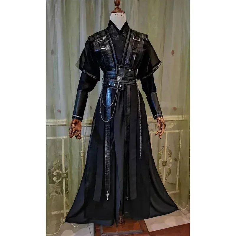 

Chinese traditional hanfu clothing men vintage hanfu cosplay costume man Japanese samurai couple old folk tang suit