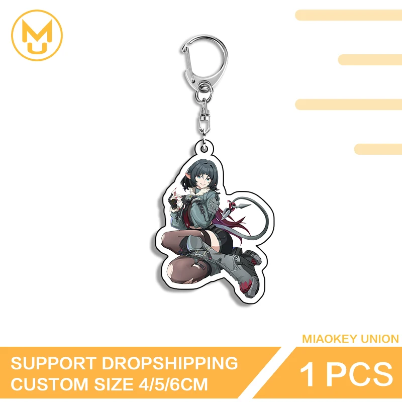 مغر جين دو Zenless منطقة صفر فتاة فريدة من نوعها حية مزدوجة الوجهين الاكريليك كيرينغ الإبداعية شخصية مسلية المجوهرات