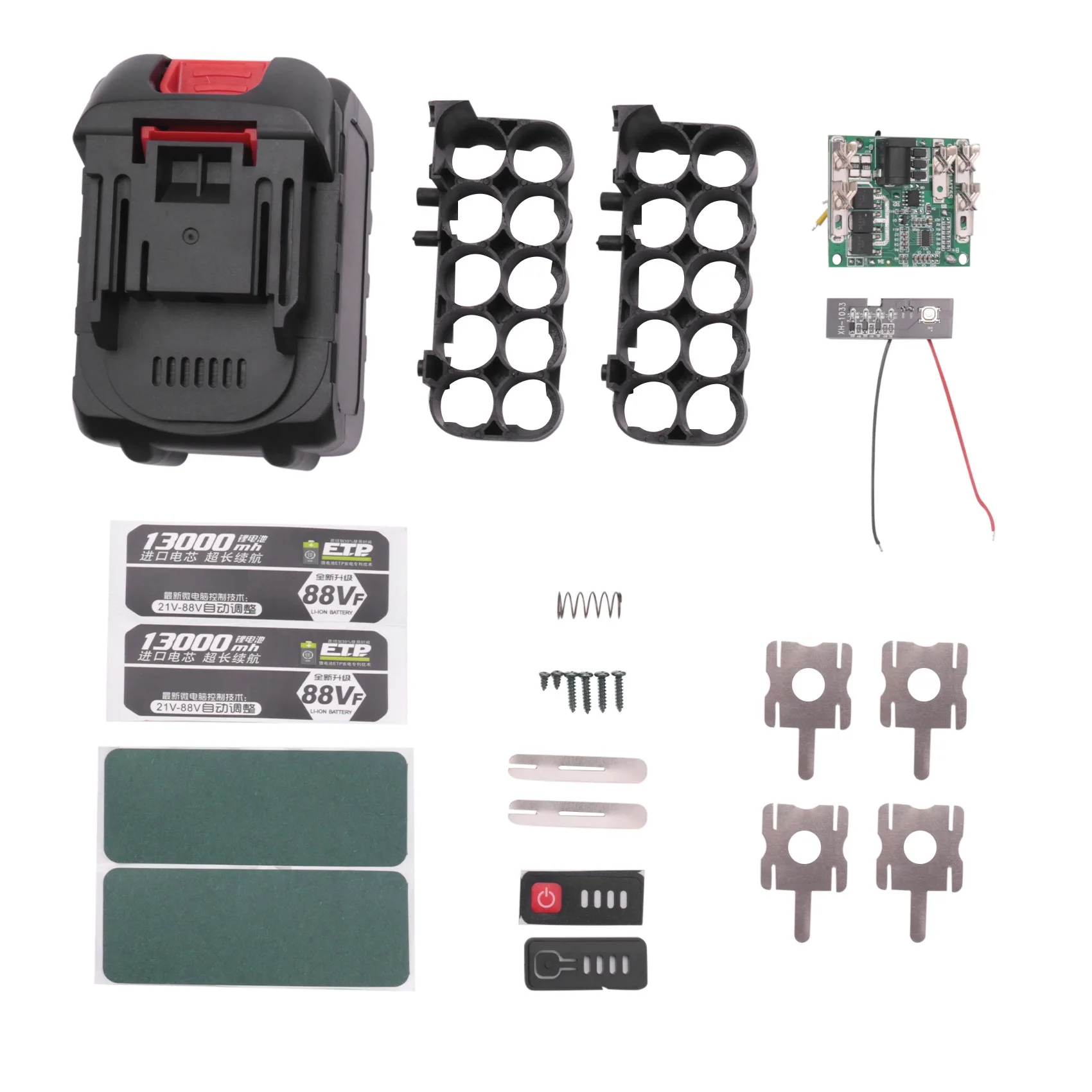 Li-Ion Battery Case Circuit Board PCB for Lomvum Zhipu Hongsong Jingmi No Original Makita 18V Lithium Battery, 10 Hole HOT