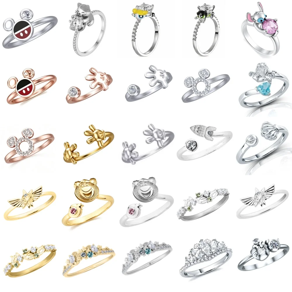2026 Hot Selling New 925 Silver,Cat,Bear,Palm Knot Ring,Suitable for European Women's Holiday Gifts,Exquisite Jewelry 