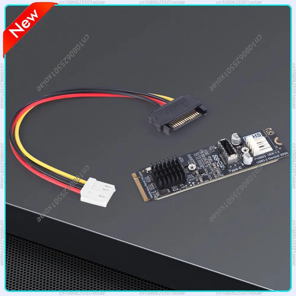 

Адаптер M2 NVME на TYPE-E, высокоскоростной, 20 Гбит/с, M2 M Key PCIe на USB3.2, карта расширения для передней панели, чипсет ASM3242 для настольных ПК