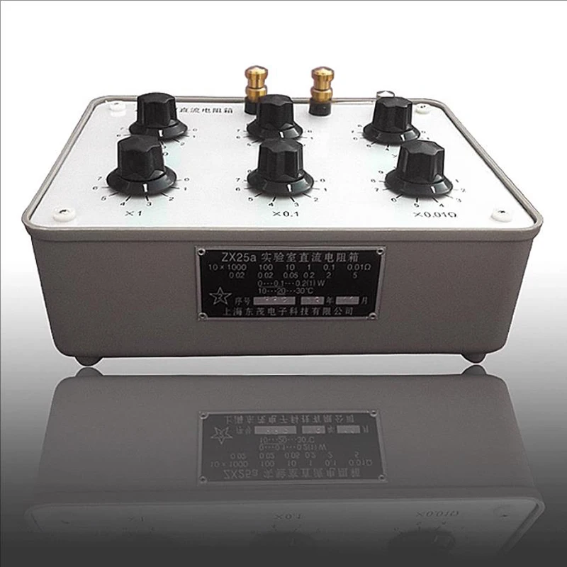ZX25A DC Resistance Box Resistance Tester For Teaching Grade 0.02 Step 0.01 ohm 6 Groups Switch