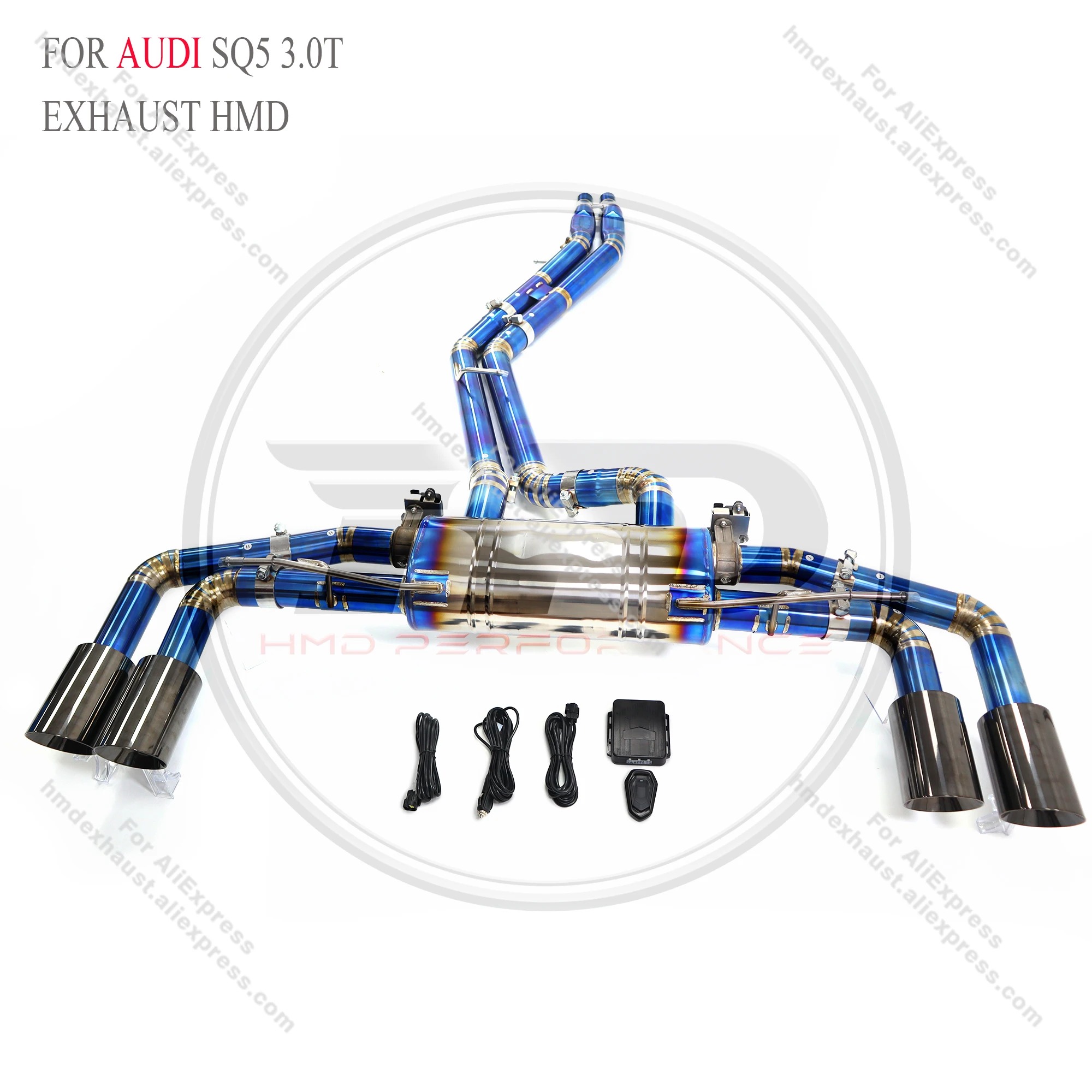 

HMD Catback for Audi SQ5 3.0T Exhaust System TItanium Alloy Performance Electronic Valve Pipe Mufflers Car Accessories