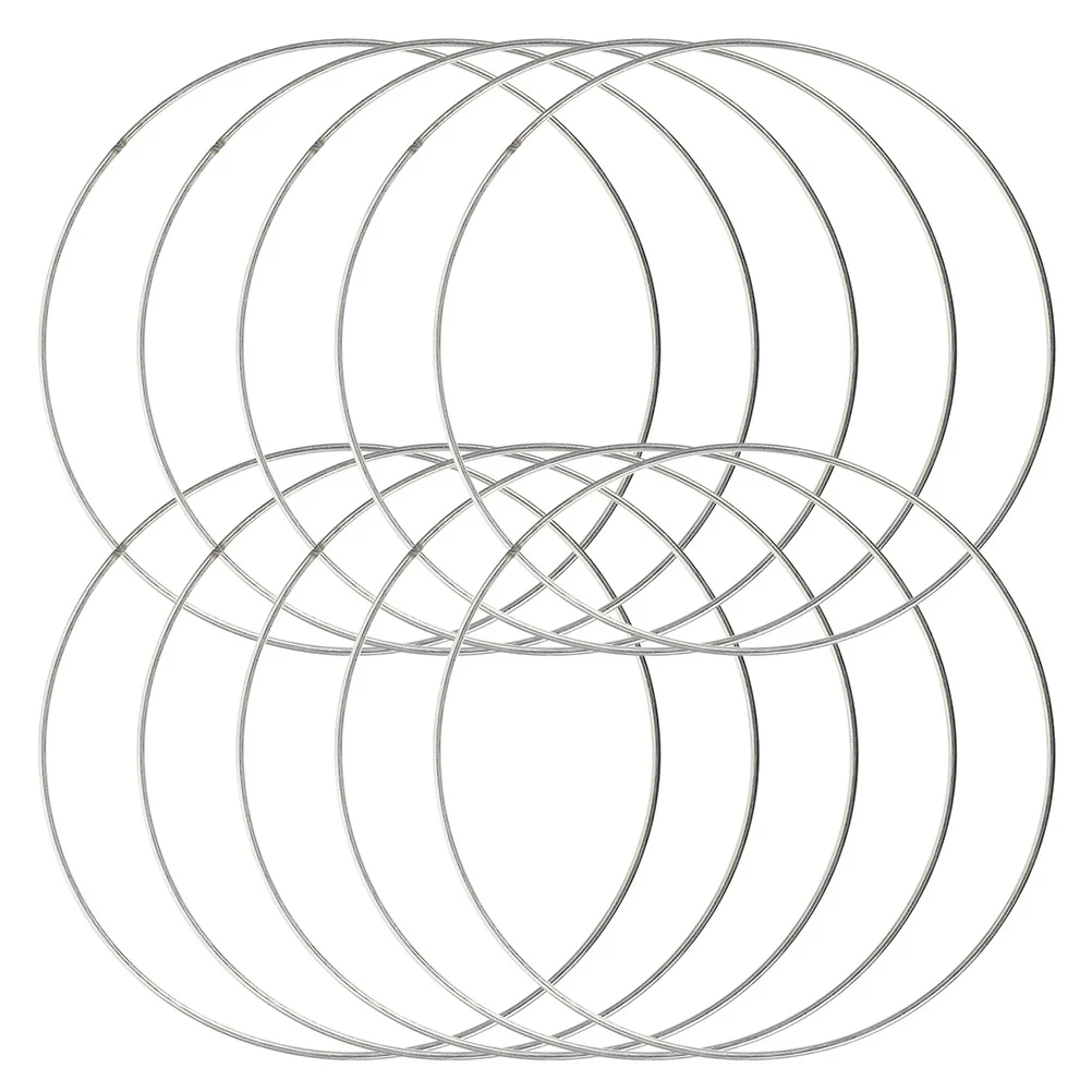 

20pcs Metal Floral Hoops 8Inch Iron Rings For Diy Dream Catcher Wreath Craft Supplies Wall Hanging Decor Macrame Rings