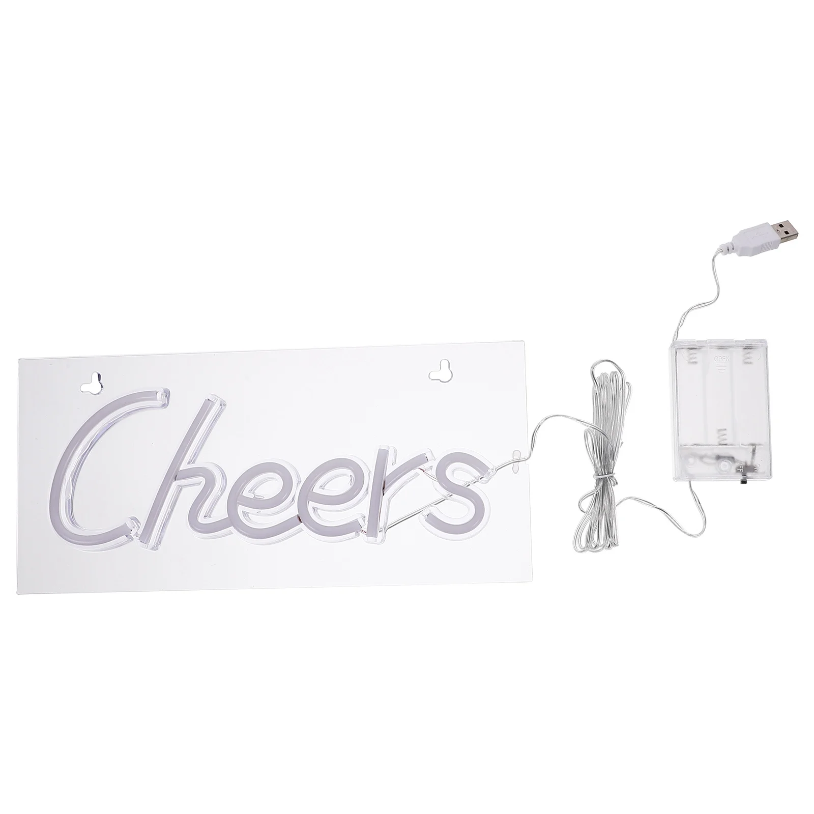 

LED Neon Sign Cheers Acrylic Light for Bedroom Room Living Room Cafe Hotel Club Decor Festive Atmosphere Decoration