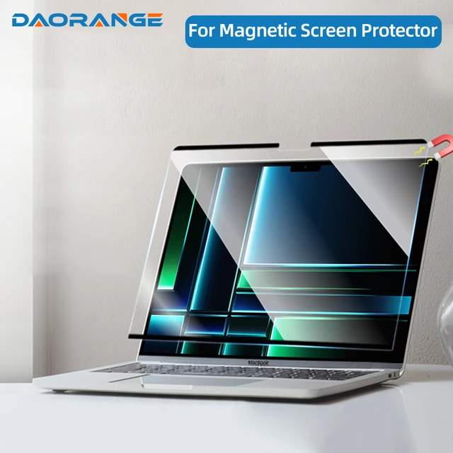 Magnetyczna osłona ekranu HD do Macbook Air 13 M1 A2179 A2337 A2681 Macbook Pro 13 14 15 16 A2289 A2251 Folia ochronna ekranu