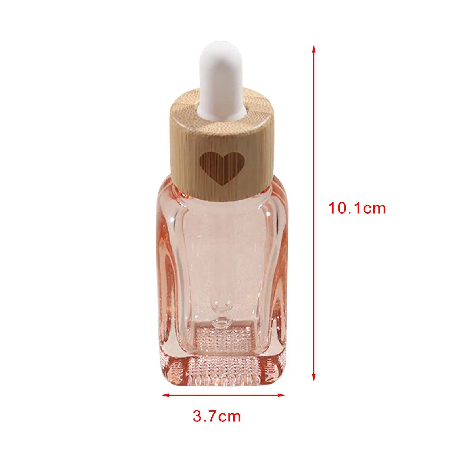 Glass Dropper Bottle Storage Bottle/Portable Transparent Pink Empty Eye Dropper