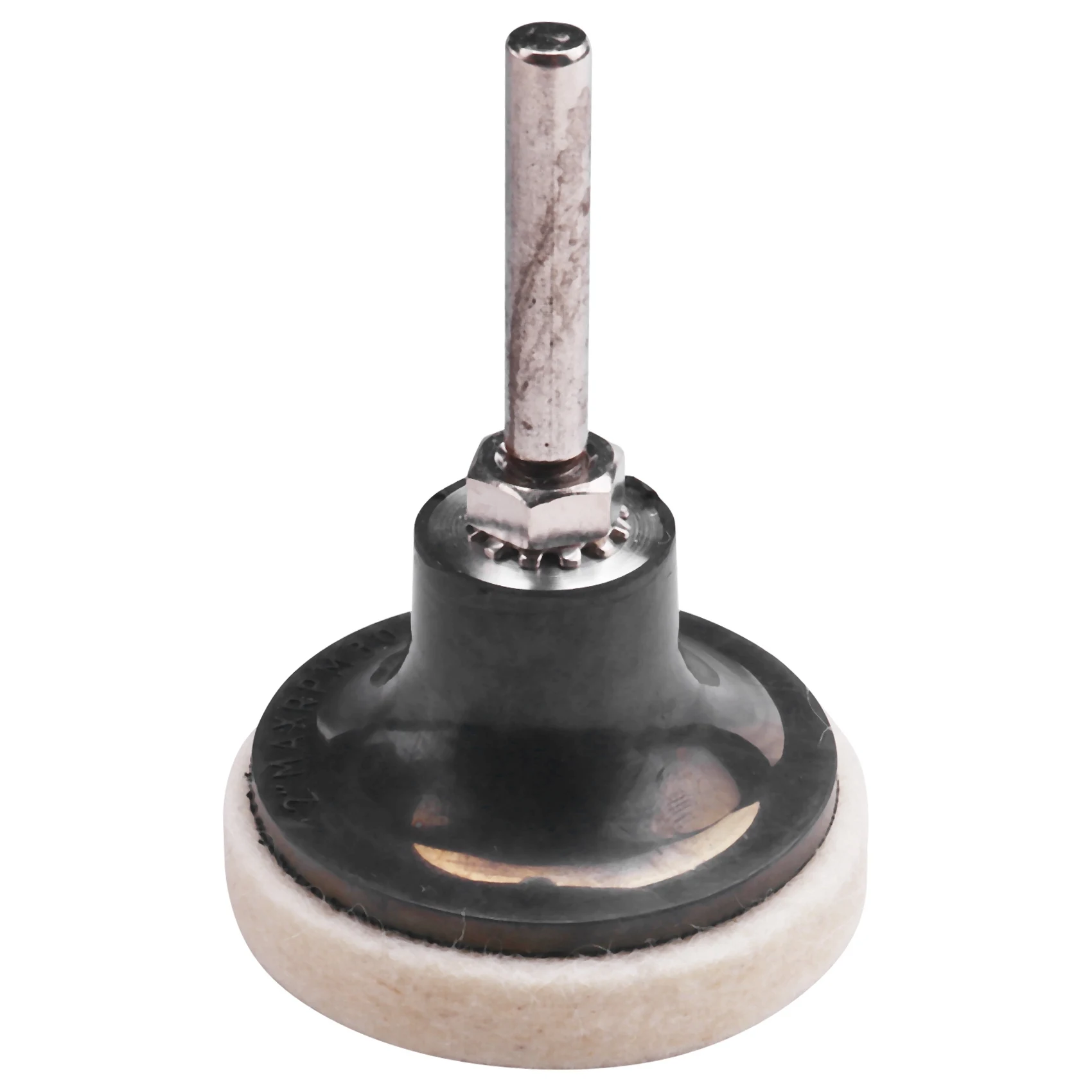 ABAH-40Pcs 2 Inch Compressed Artificial Wool Fabric Qc Disc Polishing Buffing Pads Wheels With 2Pcs 2 Inch Disc Pad Holder