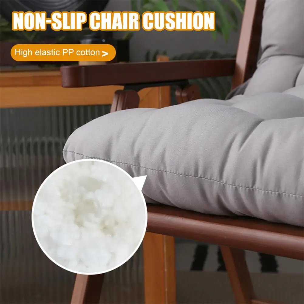 Strap Fastening Seat Cushion High-density Resilient Pp Cotton Seat Cushion Breathable Office Chair Pad with Secure Strap